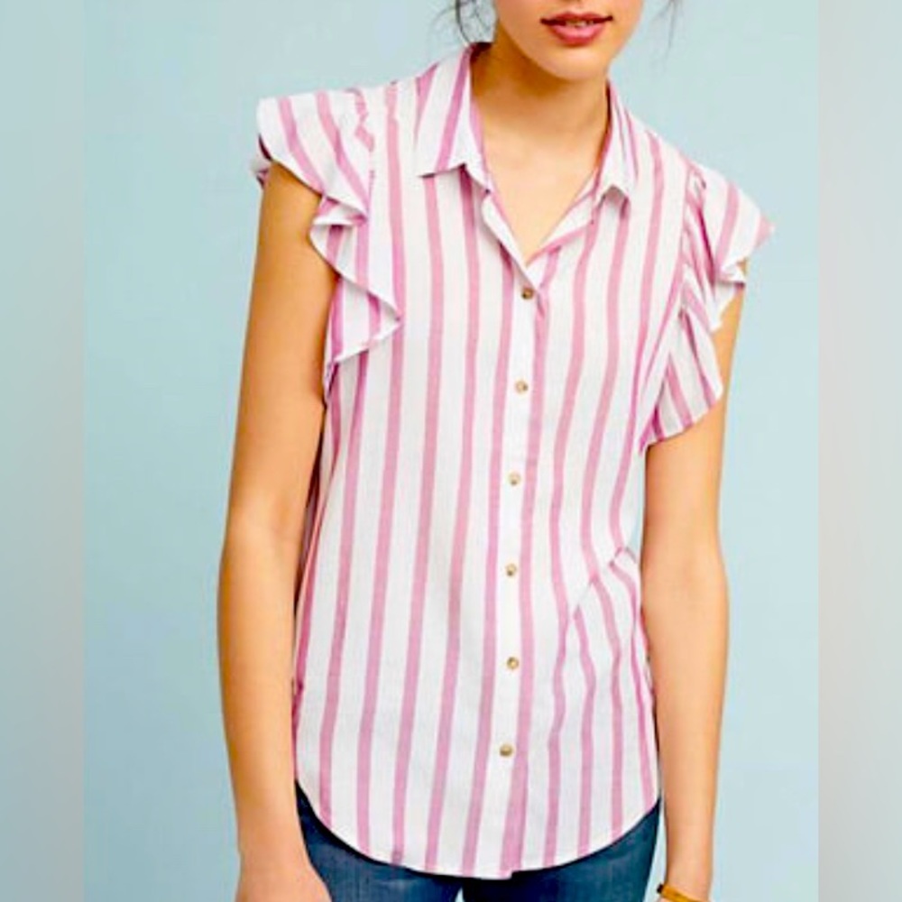 Anthropologie striped blouse